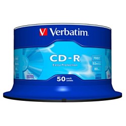 VERBATIM CD-R(50-Pack)Spindle/Extra Protection/DL/52x/700MB