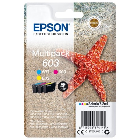 EPSON ink Multipack "Hvězdice" 3-colours 603 Ink, BAR 130 stran
