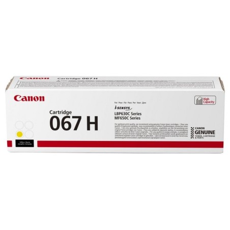 Canon TONER 067H žlutá pro i-SENSYS LBP631Cw, LBP633Cdwa, MF651Cw, MF655Cdw, MF657Cdw (2350 str.)