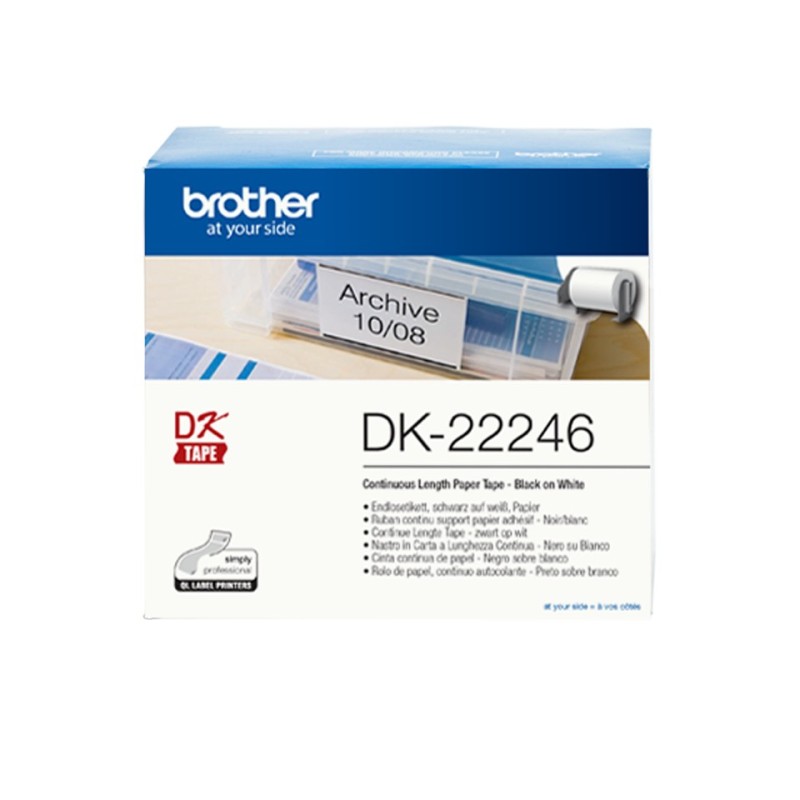 BROTHER DK-22246 Originální páska Brother - černá na bílé, šířka 103 mm