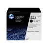 HP originální toner CE255XD, HP 55X, black, 12500str., dual pack, 2ks