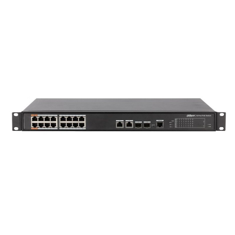 Dahua 16-port PoE switch (Managed, Hi-PoE) PFS4218-16ET-240-V3