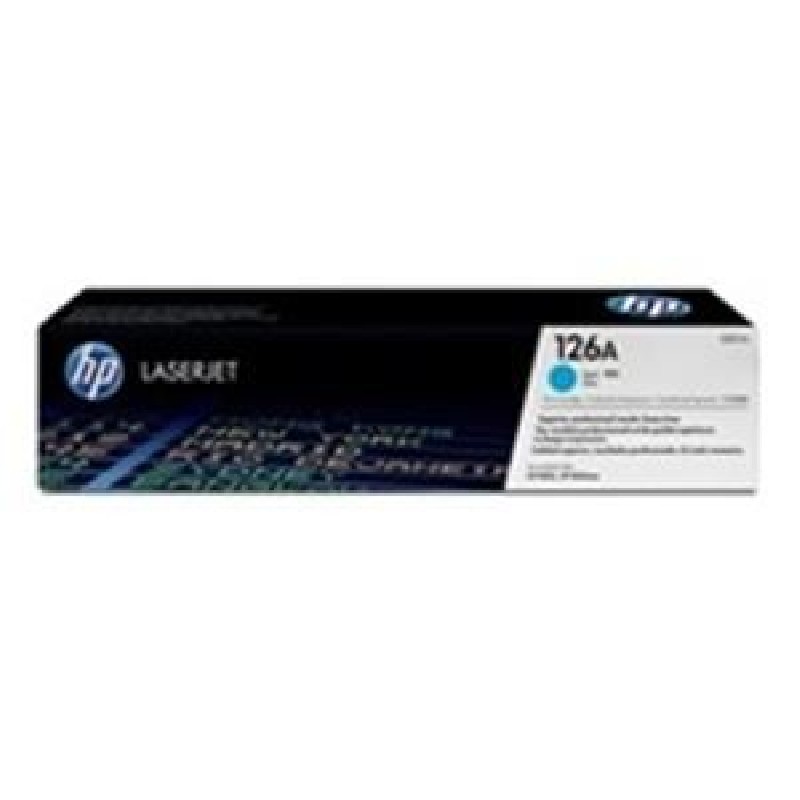 HP 126A Cyan LJ Toner Cart, CE311A (1,000 pages)