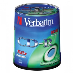 VERBATIM CD-R(100-Pack)Spindle/EP/DL/52x/700MB