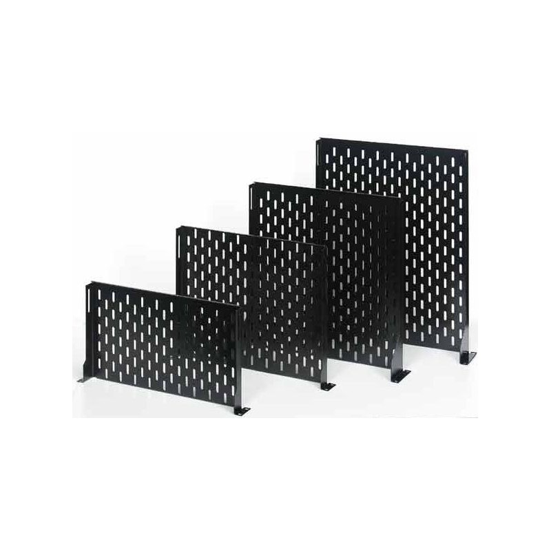 CONTEG Police ukládací,19",2U,RAL9005, 450mm
