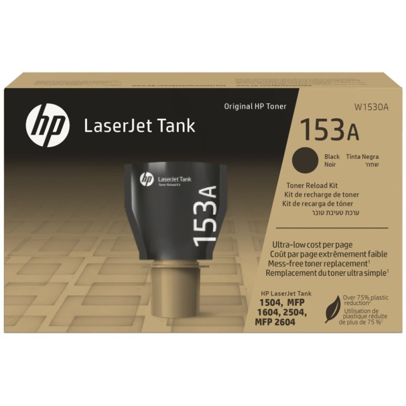 HP 153A Black Original LaserJet Tank Toner Reload Kit (W1530A) (2.500 pages)