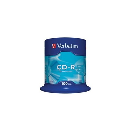 VERBATIM CD-R(100-Pack)Spindle/EP/DL/52x/700MB
