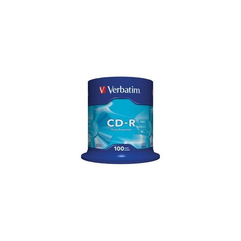 VERBATIM CD-R(100-Pack)Spindle/EP/DL/52x/700MB
