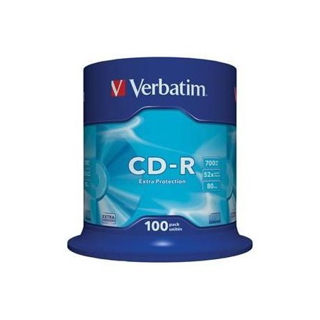 VERBATIM CD-R(100-Pack)Spindle/EP/DL/52x/700MB