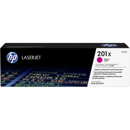 HP 201X High Capacity Magenta LJ Toner Cartridge, CF403X (2,300 pages)