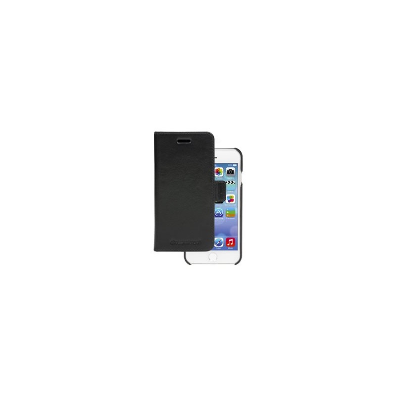 dbramante1928 Lynge - Pouzdro s klopou pro mobilní telefon - kůže full-grain - černá - pro Apple iPhone 6, 6s, 7, 8, SE (2nd