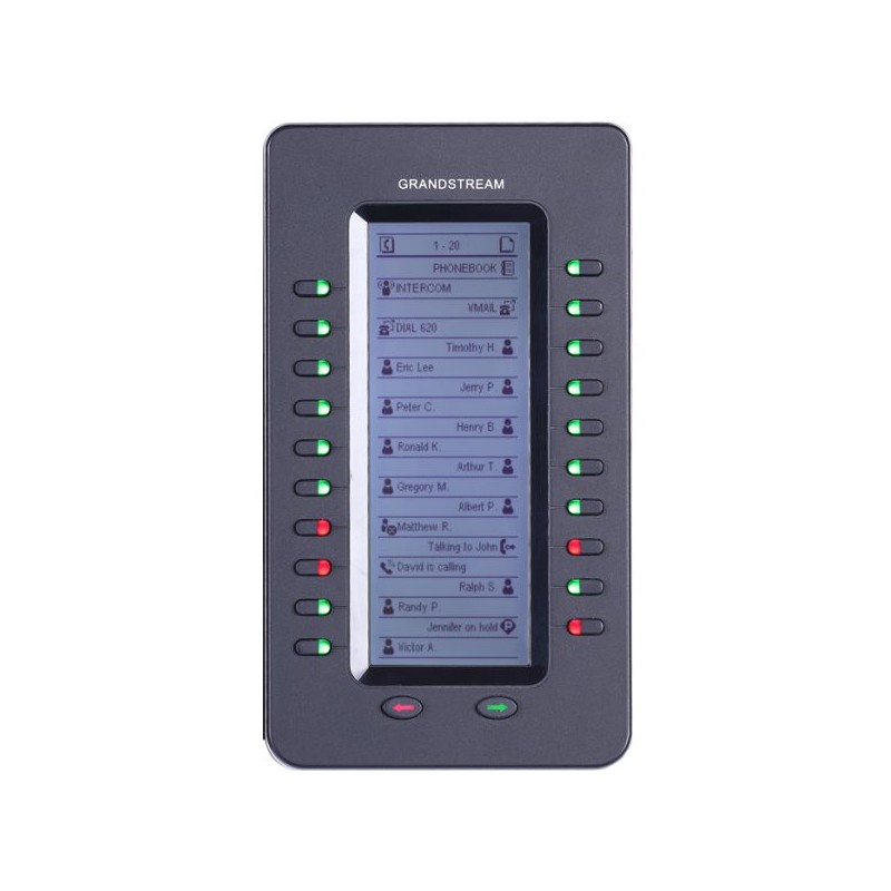 Grandstream GXP2200EXT, přídavný modul, LCD displej, 40 BLF tlačítek (GXP2170, GXP2140, GXV3240)