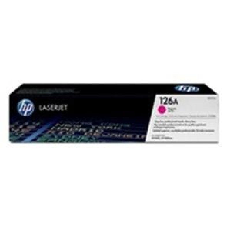 HP 126A Magenta LJ Toner Cart, CE313A (1,000 pages)