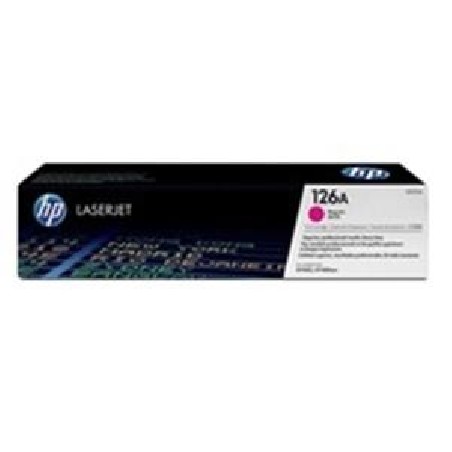 HP 126A Magenta LJ Toner Cart, CE313A (1,000 pages)