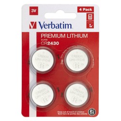 VERBATIM Lithium baterie CR2430 3V 4 Pack