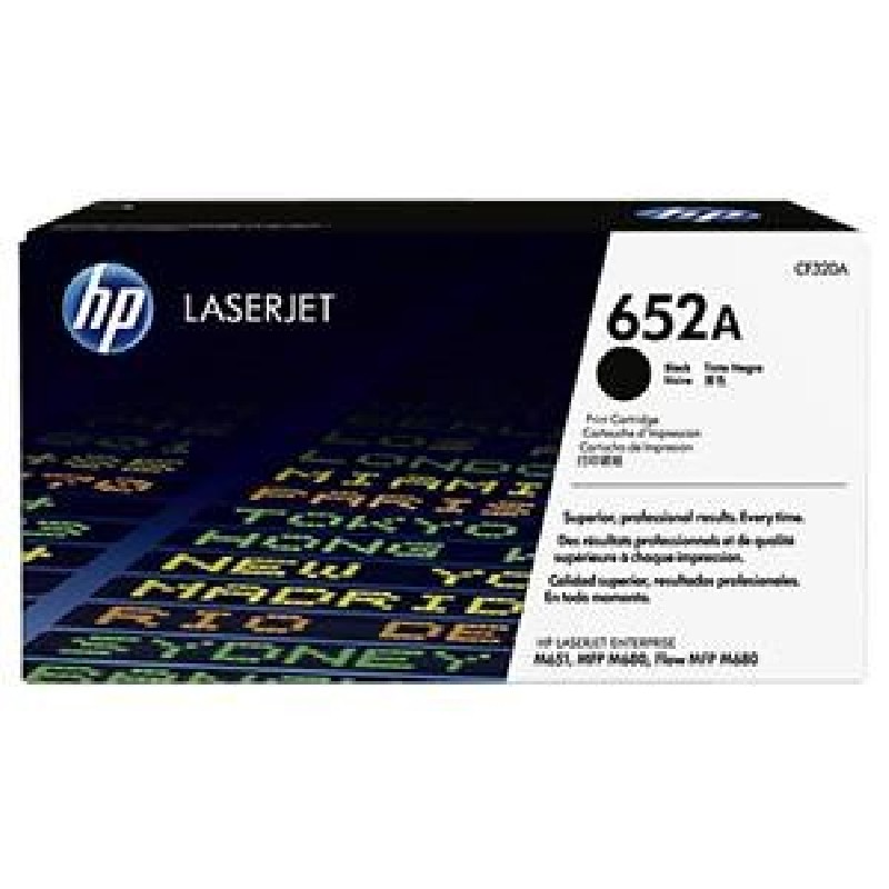 HP 652A - Černá - originální - LaserJet - kazeta s barvivem (CF320A) - pro Color LaserJet Enterprise MFP M680 LaserJet