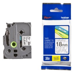 BROTHER TZE141 - kazeta TZ šířky 18mm, laminovaná TZE-141, průsvitná/černé písmo