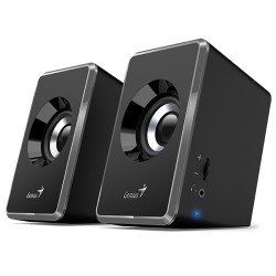 Genius reproduktory SP-U125, 2.0, 3W, černo-šedý, regulace hlasitosti, 3,5 mm jack (USB), 150Hz-20kHz