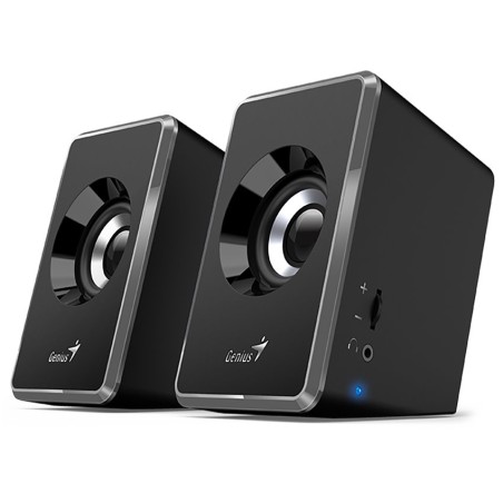 Genius reproduktory SP-U125, 2.0, 3W, černo-šedý, regulace hlasitosti, 3,5 mm jack (USB), 150Hz-20kHz