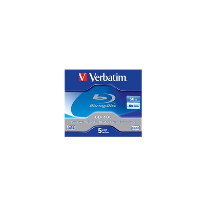 VERBATIM BD-R(5-pack)/DualLayer/Jewel/6X/50GB