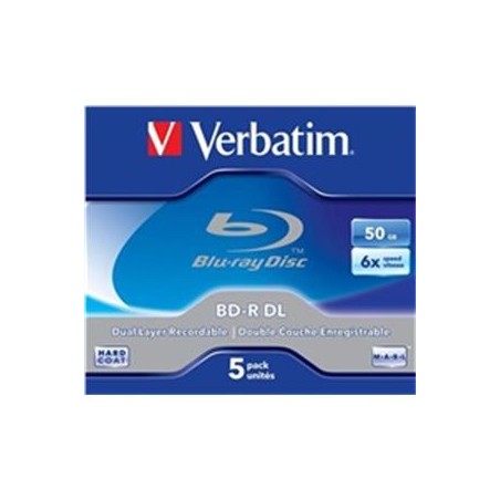 VERBATIM BD-R(5-pack)/DualLayer/Jewel/6X/50GB