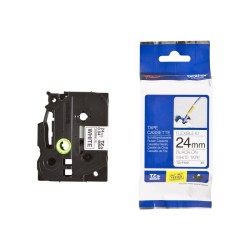 BROTHER TZEFX251 - kazeta TZ šířky 24mm, flexibilní páskou TZE-FX251, bílá/černé písmo