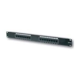 DIGITUS Patch panel, CAT6,19",32xUTP RJ45,černý