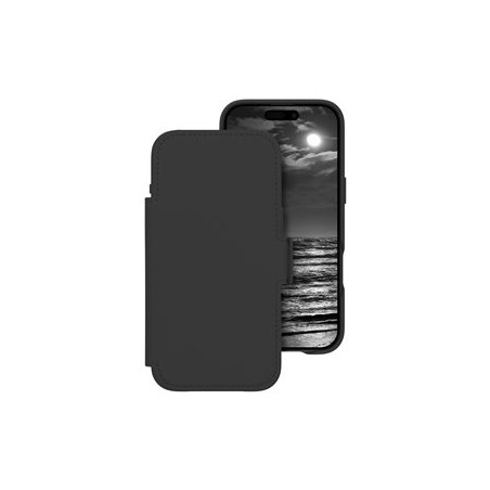 dbramante1928 Lynge - Pouzdro s klopou pro mobilní telefon - kompatibilita s MagSafe - půlnoční - pro Apple iPhone Air
