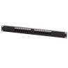 DIGITUS Patch panel,CAT5E,19",16xUTP RJ45,černá