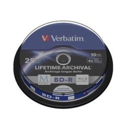 VERBATIM MDisc BD-R(10-pack)Spindle/4x/25GB