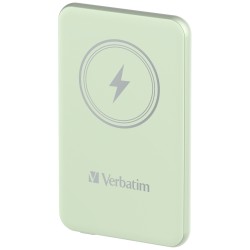 VERBATIM Powerbanka Charge 'n' Go, Magnetická, 5000 mAh, USB-C, Zelená
