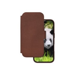 dbramante1928 Lynge - Pouzdro s klopou pro mobilní telefon - kompatibilita s MagSafe - kůže full-grain - dark tan - pro Apple
