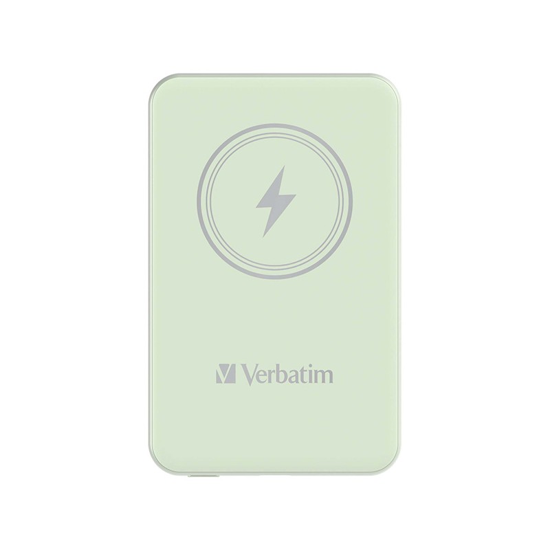 VERBATIM Powerbanka Charge 'n' Go, Magnetická, 5000 mAh, USB-C, Zelená