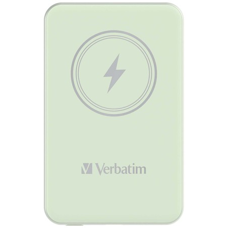 VERBATIM Powerbanka Charge 'n' Go, Magnetická, 5000 mAh, USB-C, Zelená