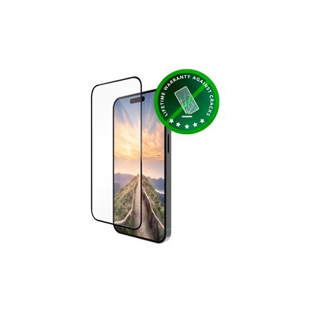 dbramante1928 Eco-shield - Ochrana obrazovky pro mobilní telefon - sklo - barva rámu černá - pro Apple iPhone 16 P… ES67CL006214