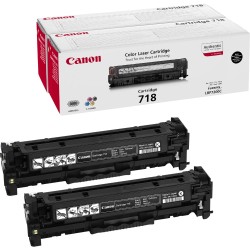 Canon TONER CRG-718 BK černý TWIN-PACK pro i-Sensys LBP7200CDN, LBP7210Cdn, LBP7660CDN, LBP7680CX, MF724Cdw (6 800 str.)