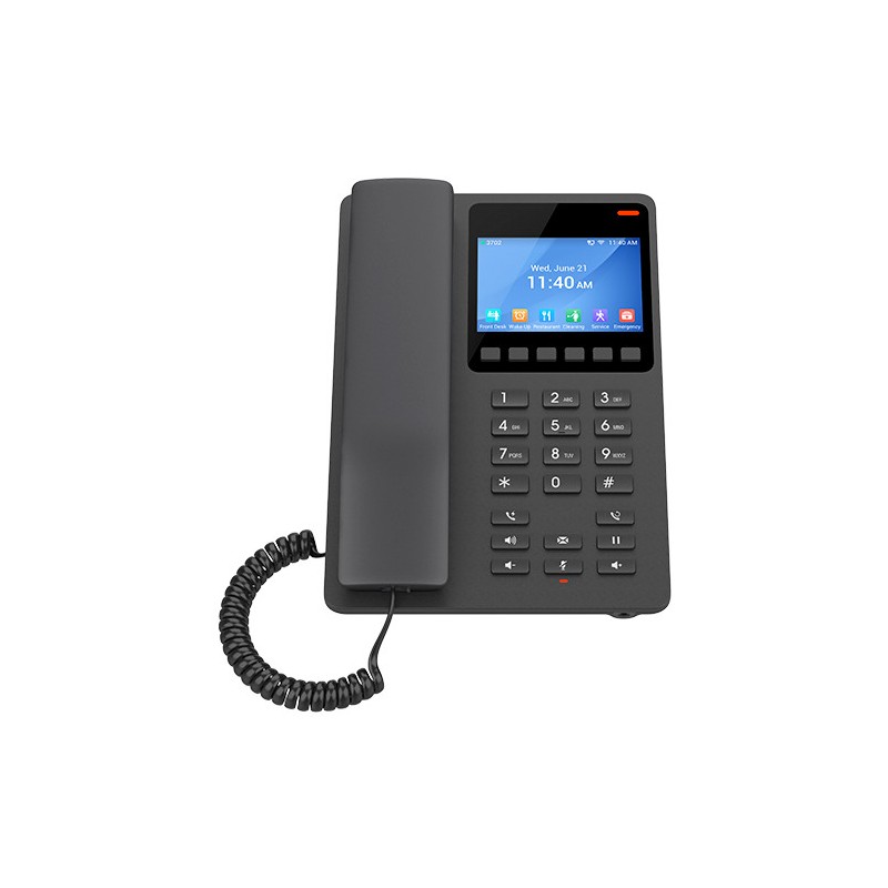 Grandstream GHP631 SIP hotelový telefon s displejem, černý