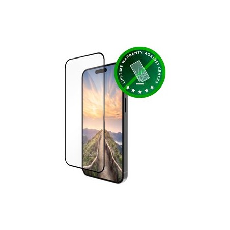 dbramante1928 Eco-shield - Ochrana obrazovky pro mobilní telefon - sklo - barva rámu černá - pro Apple iPhone 16 ES61CL006208
