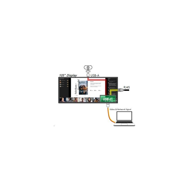 105" LED Samsung QP105DX-5K - 500cd,24/7