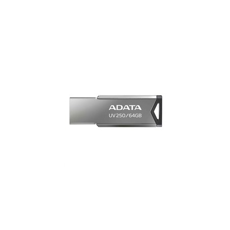 ADATA Flash Disk 64GB UV250, USB 2.0 Dash Drive, stříbrná