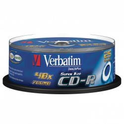 VERBATIM CD-R(25-Pack)Spindle/Crystal/DLP/52x/700MB