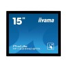 15" iiyama TF1534MC-B7X: TN, XGA, capacitive, 10P, 370cd/m2, VGA, DP, HDMI, IP65, černý
