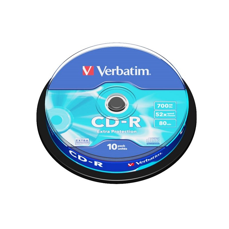 VERBATIM CD-R(10-Pack)Spindle/EP/DL/52x/700MB