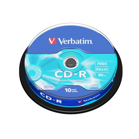 VERBATIM CD-R(10-Pack)Spindle/EP/DL/52x/700MB