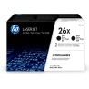 HP 26X 2-pack High Yield Black Original LaserJet Toner Cartridges (CF226XD) (9,000 / 9,000 pages)