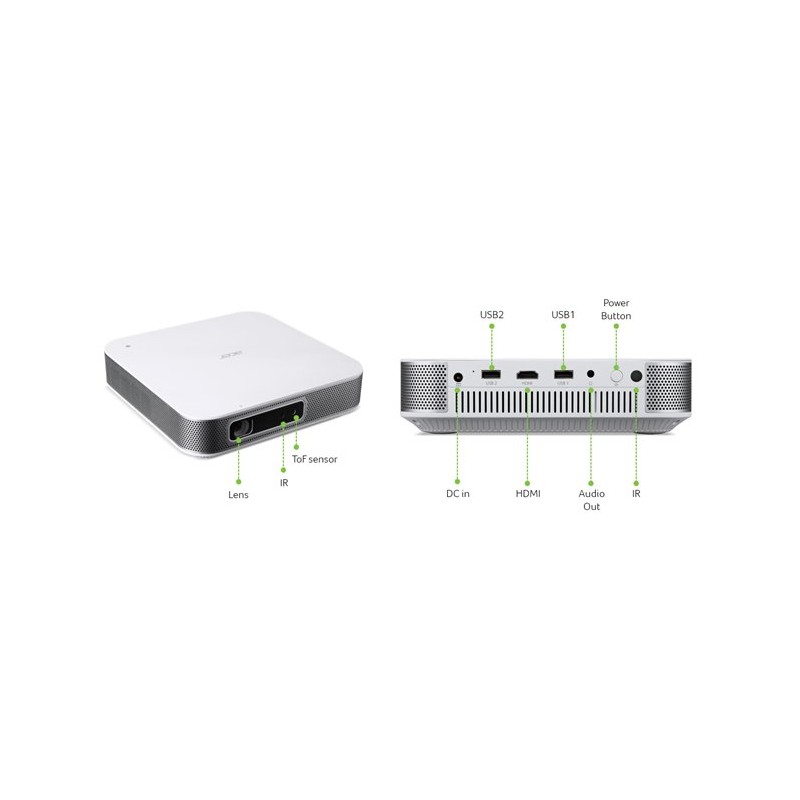ACER Projektor PD1520s DLP 1080p 1200 Lm 600:1 EMEA 1.32 Kg, Bag, EURO/UK Power HDMI Cable