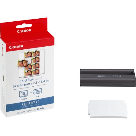 Canon KC18IL papír 22x17,3mm 18ks do termosublimační tiskárny