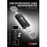 C-TECH čtečka karet UCR-02-AL, USB 3.0 TYPE A/ TYPE C, SD/micro SD