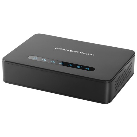 Grandstream HT814 (ATA), 4x FXS, 2 SIP profily, 1x Gbit LAN, NAT router, 3-cestná konf.
