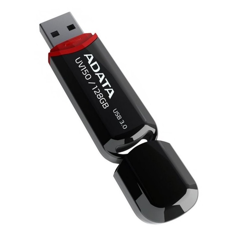 ADATA Flash Disk 128GB UV150, USB 3.1 Dash Drive (R:90/W:20 MB/s) černá